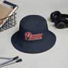 BLACK POMM BUCKET HAT