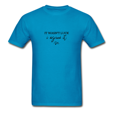 NO LUCK T-Shirt - turquoise