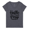 WOMENS HUSTLE HARD v-neck t-shirt